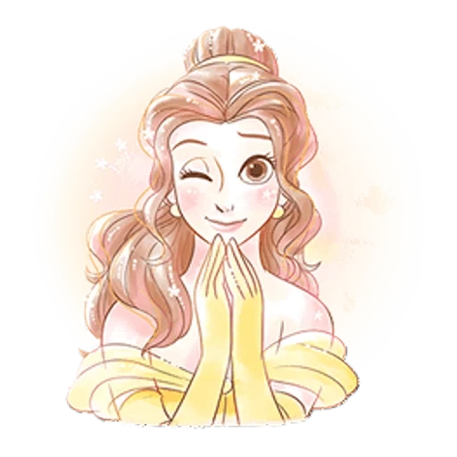 bell, belle's emotions, beauty belle, princess belle, disney princess sketch