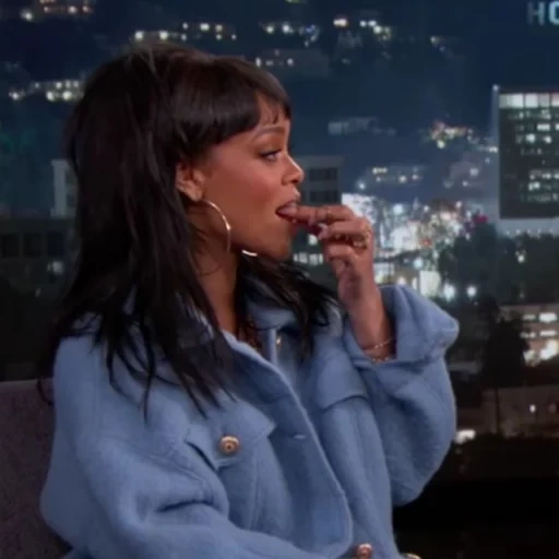 le donne, le persone, la ragazza, la bambina, rihanna e jimmy kimmel