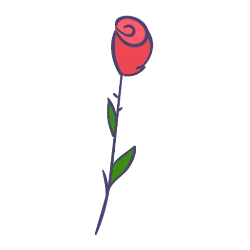 i bambini delle rose, silhouette di rose, rosa rossa, modello di rose, fiori di sonte