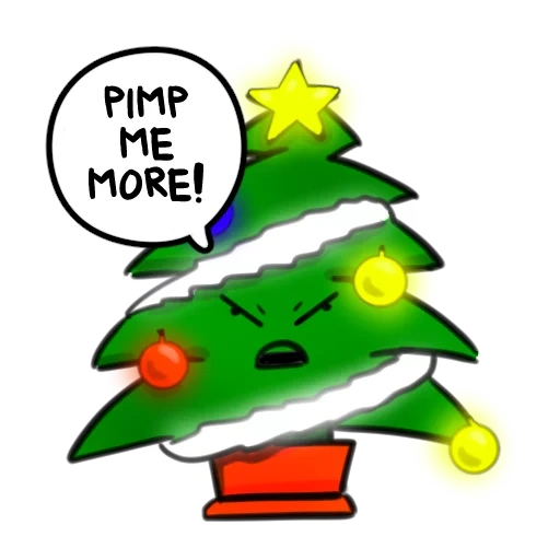 árbol de navidad, un árbol de navidad en la cabeza, aguja del árbol de navidad, meme de aguja del árbol de navidad