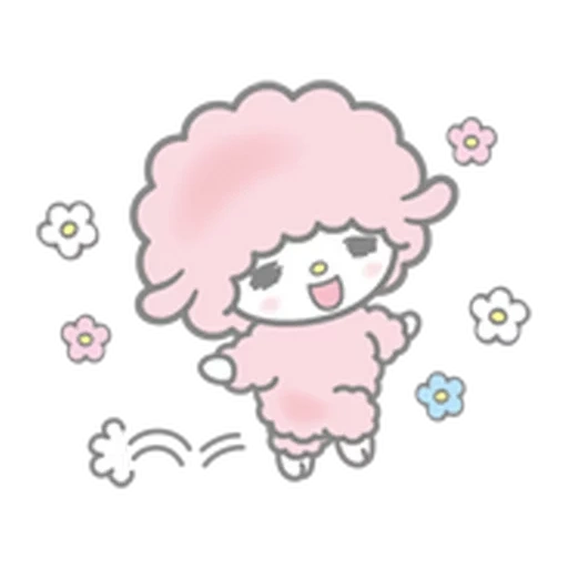 lovely, pixel, cute sheep, sanrio sheep