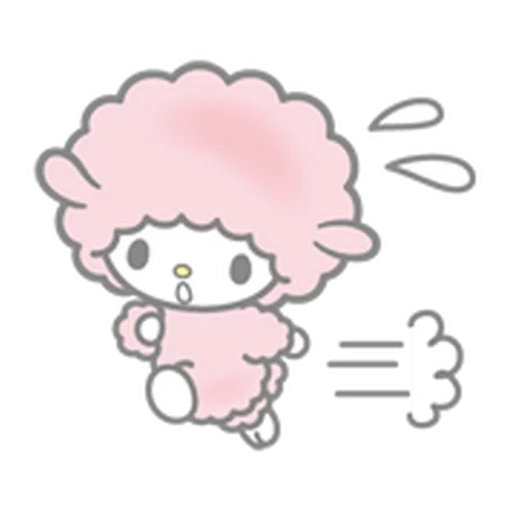 adorabile, piccolo agnello carino, le pecore di sanrio, hello kitty sanrio sheep