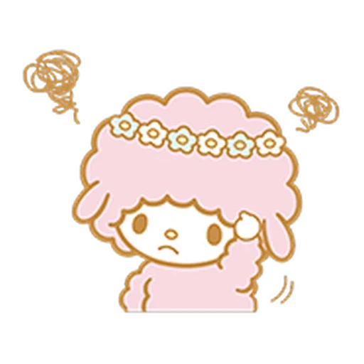 lovely, and my melody, sanrio sheep, my sweet piano