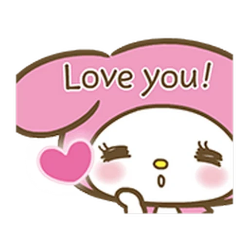 kawaii, cute love, my melody, cute drawings with inscriptions, lovely pictures i love you