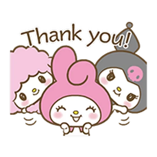 lovely, clipart, my melody, thanks to kawai, cute drawings