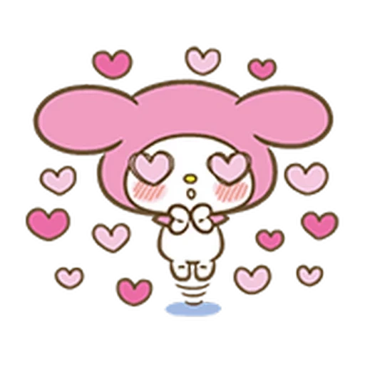lovely, sanrio, clipart, my melody, my melody