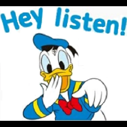 donald, donald duck, i don t care, texte anglais, stickers donald duck
