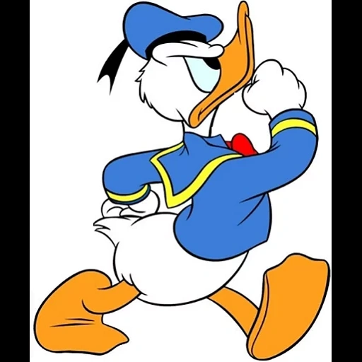 donald duck, les personnages de disney, personnages de dessins animés, donald duck est en colère, disney heroes