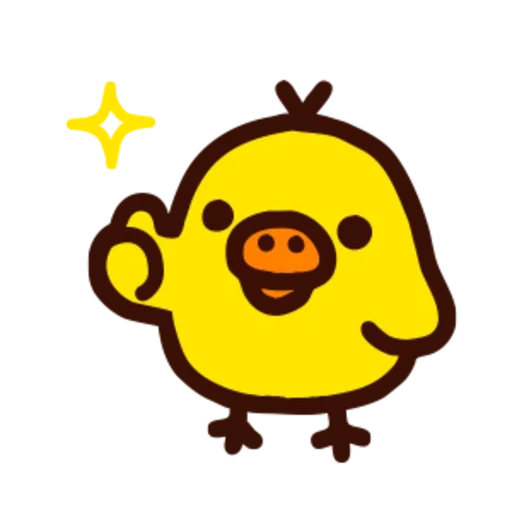 rilakuma, kiroitori, liracuma aufkleber, rilakuma-huhn