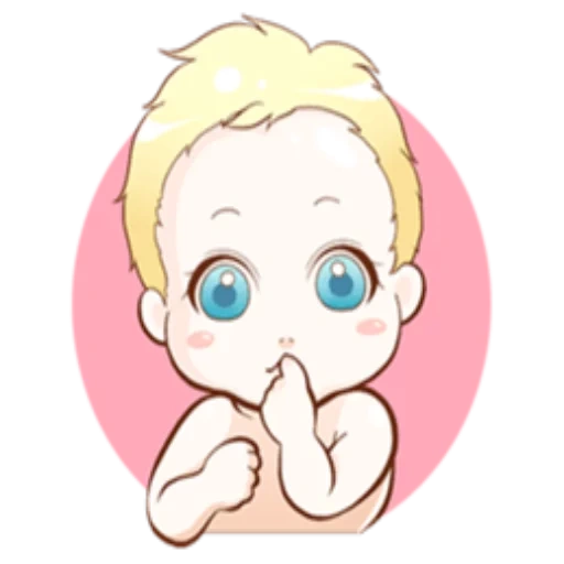 bebê, filho, bebê, bebê chibi, lindos desenhos de anime