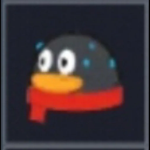 пингвин, скриншот, значок qq, иконка os, пингвин qq