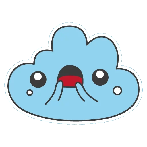 wolke, wolke kawai, süße wolke, süße wolke, kawaii cloud