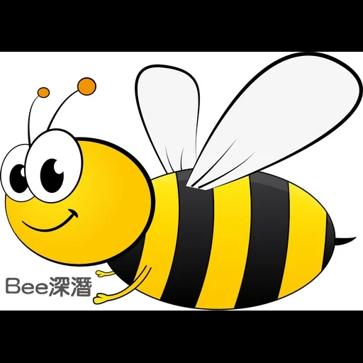 lebah, lebah anak anak, lebah dengan latar belakang putih, bee menggambar anak anak, lebah adalah latar belakang yang transparan