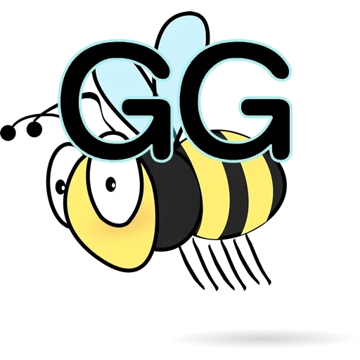 lebah, lebah, bee cartun, clipart bee, seekor lebah dengan latar belakang putih