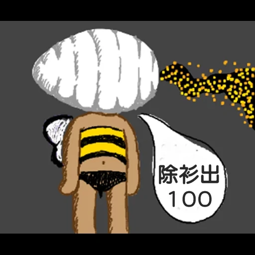 abejas, abeja, jeroglíficos, linda abeja, las rodillas de la abeja