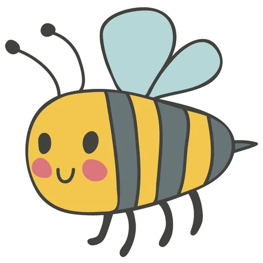sweet bee, bee drawing, bee drawing, the bee is small, cartoon bee