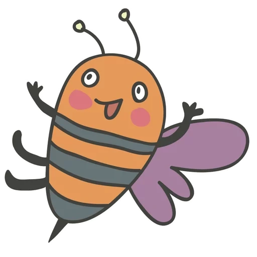 ari, пчела рисунок, пчелка рисунок, маленькая пчела, мультяшная пчела