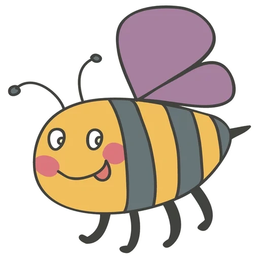 disegno di api, disegno di api, piccola ape, ape dei cartoni animati, l'illustrazione di api