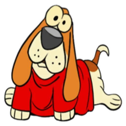 anjing, anjing haund, basset hound, basset hound dog, kartun basset dog