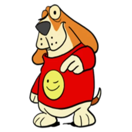 haund dog, basset dog, cachorro de desenho animado, basset hound dog, cartoon super dog