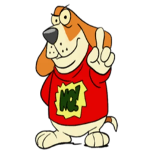 russell dog, mascotte bulldog, cane dei cartoni animati, bassett hound, cartoon di sport per cani