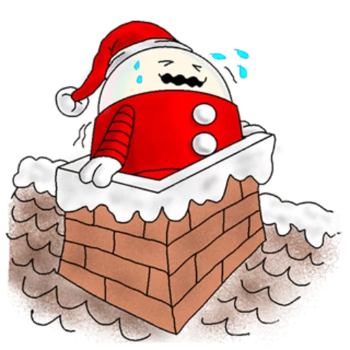 weihnachtsmann, weihnachtsmann, weihnachtsmann, santa dachzeichnung, santa chimney cartoon