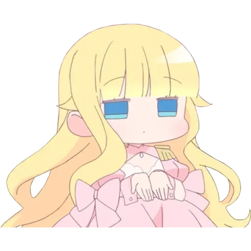 anime creative, anime mignon, héroïne d'anime, anime minimaliste, anime blonde