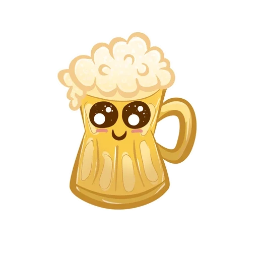 alcoholic, cartoon beer mug