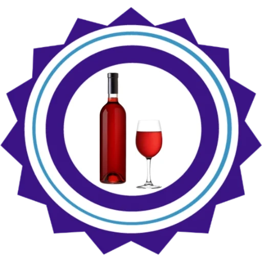 vino, botella, signo, diagrama de vino, icono de enólogo ilustrador