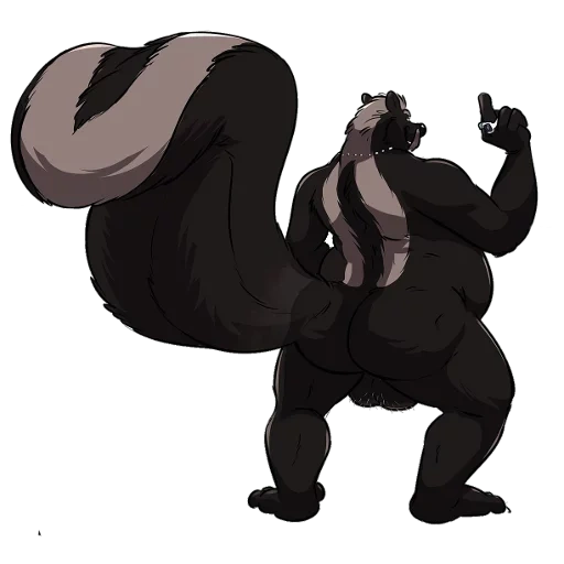 animation, vore panda, skunk vore, fur affinity, anime werewolf