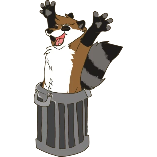 raccoon, animation, ritwells, raccoon stripes, raccoon illustration