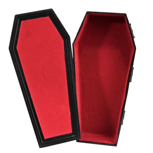 coffin, vecteur cercueil, un cercueil de vampire, le cercueil rouge, vue de dessus du cercueil ouvert