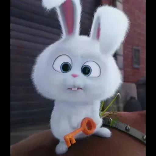 bola de neve de coelho, vida secreta do coelho de desenho animado, little life of pets bunny, little life of pets rabbit, vida secreta de animais de estimação hare snowball