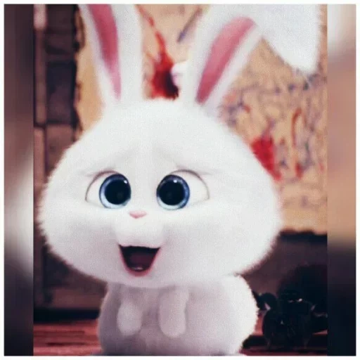 cher lapin, lapin de boule de neige, animaux de compagnie lapin, little life of pets bunny, petite vie des animaux de compagnie lapin