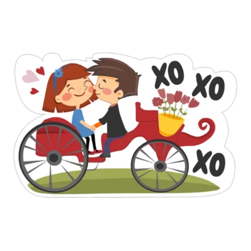 a-bike, on a bicycle, a couple of a bicycle, pair of bicycle vector, valentine's day bicycle