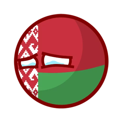 bélarus, république du bélarus, bélarus, countryballs bélarus