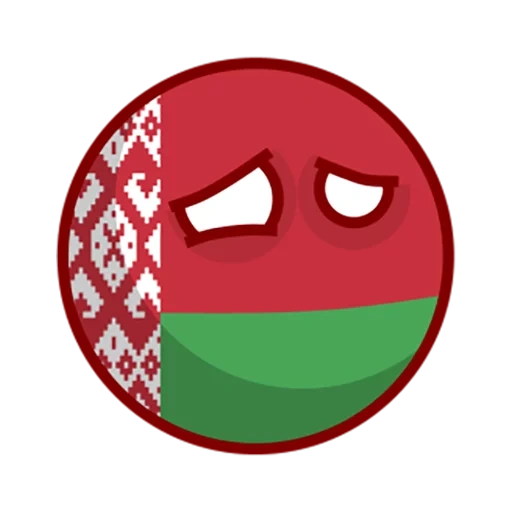 bielorrússia, república da bielorrússia, countryballs bielorrússia