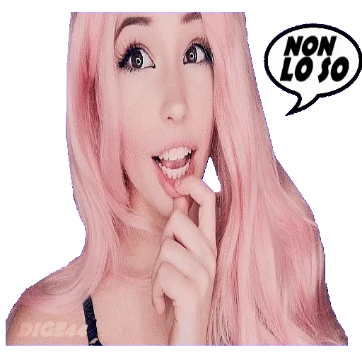 giovane donna, belle delphine, belle delphine back