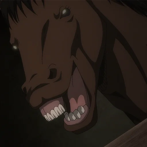 человек, атака титанов, последний вампир, жан кирштайн лошадь, attack on titan anime
