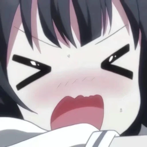 anime ideen, anime ist heiß, anime charaktere, anime shock face face usagi wa, yarichin kateikyusushi netori houkoku 2 episode 2