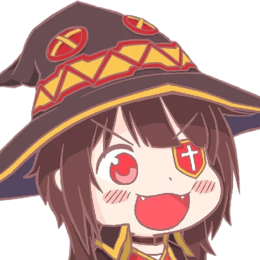 megumin, мегумин арт, мегумин чиби, аниме мегумин, мегумин ахегао