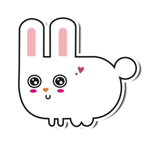 lapin, lièvre méchante, mignon lapin, lapin blanc, bunnies kawaii