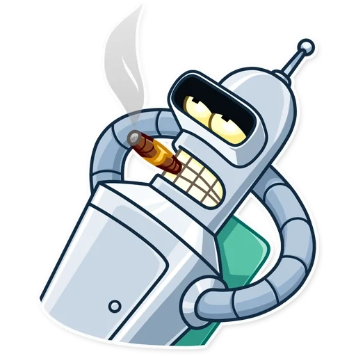 bender, bender cerutu, futulama bender, futurama robot bender