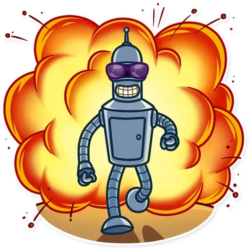 bender, la cornice del futuro, robot a telaio futuro, futura mabender, futurama robot bender