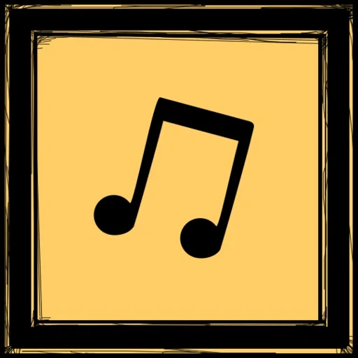 icône de style, badge de playlist, note musicale, icône de fichiers audio, icône du livre musical