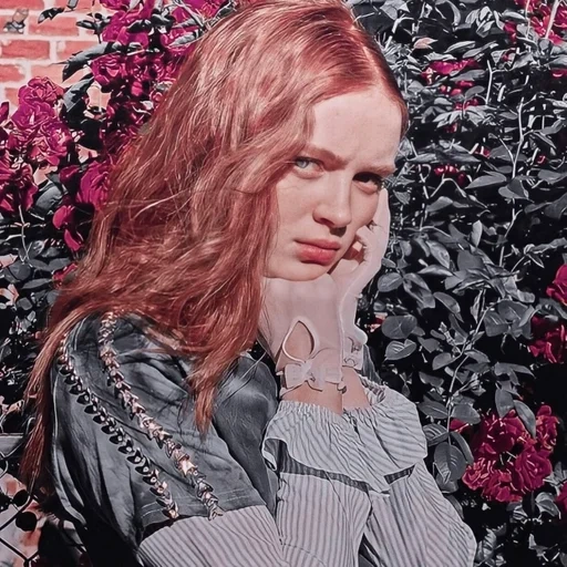 young woman, redheaded girls, beautiful girl, sadie sink aesthetic, women of blue blood