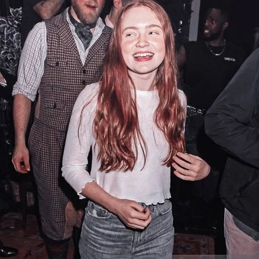 sadie sink, the actress is red, sadie hawkins day, very strange things, blue blood sadie sink