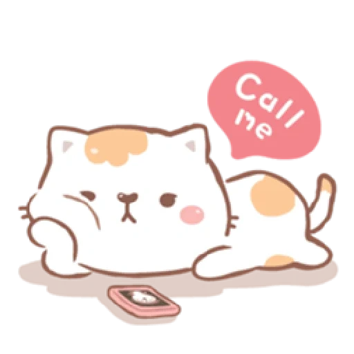 kawai seal, kucing persik mochi, segel chibi chuanwai, anjing laut kawai yang lucu, mochi mochi peach cat