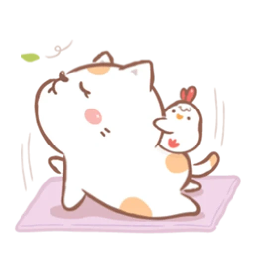 lindos dibujos, lindos dibujos de kawaii, dibujos de lindos gatos, little rabbit big bear, kawaii cats love