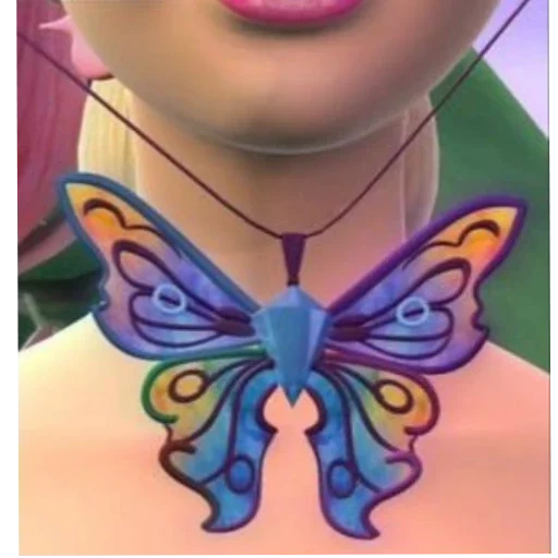 barbie fairy, mini farfalla, barbie fairy elina, disegnare una farfalla, collana di elina barbie